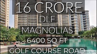 DLF MAGNOLIAS  6400 SQ FT  GOLF COURSE ROAD  GURGAON viral video [upl. by Arymahs]