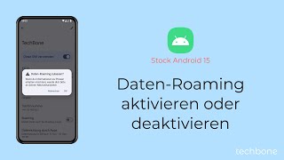 DatenRoaming aktivieren oder deaktivieren Android 15 [upl. by Mirilla]