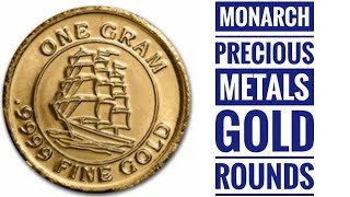 Monarch Precious Metals Fractional Gold Rounds [upl. by Ehctav237]