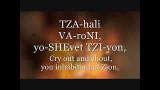 Messianic worship song Tzahali Varoni Cry Out and Shout Isaiah 12 Sukkot Song Christene Jackman [upl. by Harland]