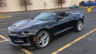 2018 Camaro Convertible Review [upl. by Urdna]