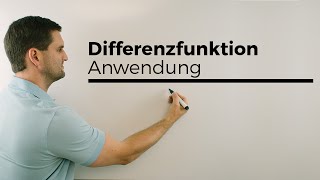 Differenzfunktion Anwendungsmöglichkeiten  Mathe by Daniel Jung [upl. by Morvin957]