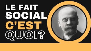 Le fait social  Questce que cest Réponse à partir de la définition dEmile Durkheim [upl. by Clarisa39]