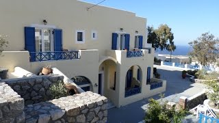 From Santorini Airport to Anatoli Hotel Fira  Santorini GREECE April 2016 [upl. by Ed]