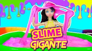 Slime Gigante en la piscina con Marinette y Adrien  Reto de slime en la piscina [upl. by Boothe]