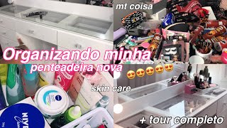 ORGANIZANDO MINHA PENTEADEIRA  TOUR COMPLETO 💗 [upl. by Enerol]