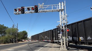 UP 637 Florin Flyer Local  Jackson Rd Railroad Crossing CA SR 16 Sacramento CA [upl. by Fredek]