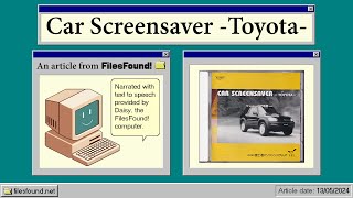 Car Screensaver Toyota [upl. by Ready]