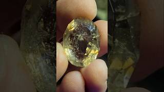 29 Carat Smokey Amethyst oval cut indierock crystals faceting indiegems gem facetinggemstone [upl. by Attaynek]