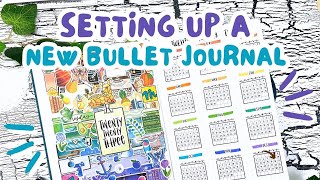 starting a NEW BULLET JOURNAL  my core bullet journal spreads [upl. by Schaumberger616]