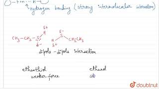 Ethanethiol CH3CH2SH is a gas at room temperature but ethanol is a liquid The reason for t [upl. by Cirdec]