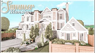 Summer Mansion Bloxburg Speedbuild Trending Bloxburg Roblox [upl. by Imled]