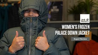 Jack Wolfskin Frozen Palace Down Jacket  Womens Expert Review 2023 [upl. by Lennad]