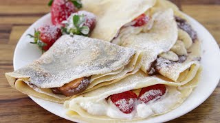 How to Make Crepes  French Crepe Recipe [upl. by Kcirdec270]