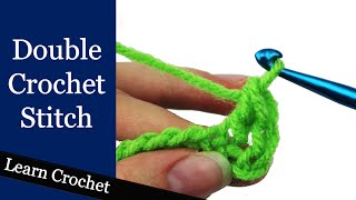 How to Double Crochet Stitch  Beginner Course Lesson 9 [upl. by Seugram]