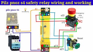 Pilz Safety Relay Wiring  UK Installation [upl. by Winstonn616]