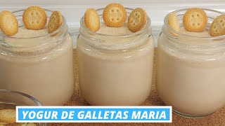 YOGUR DE GALLETAS MARIA CASERO en yogurtera [upl. by Ibby706]