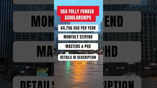 USA Fully Funded Scholarships for International Students 2025 [upl. by Ecinahc523]