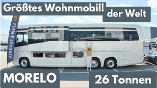 Wohnmobil GRÖẞENREKORD 2025 🫡 Morelo Grand Empire  26 Tonnen  3 Achsen  3 Zimmer Küche Bad [upl. by Aurie]