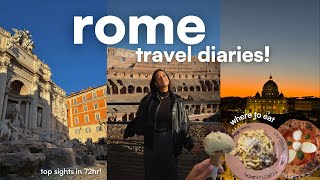 WHAT TO DO IN ROME FOR 3 DAYS  Rome travel vlog [upl. by Karry]