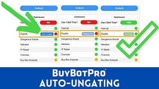 ITS BACK Get Ungated On Amazon In Seconds With BuyBotPros Auto Ungate Button [upl. by Ellek]