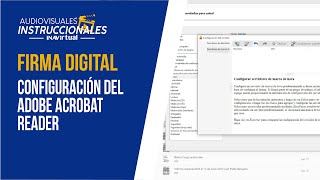 Firma Digital  Configuración del Adobe Acrobat Reader DC [upl. by Neevan]