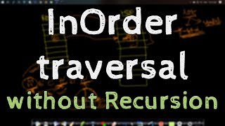 Inorder traversal without recursion  Iterative Inorder tree traversal [upl. by Okier]