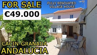 €59000 RENOVATED VILLAGE HOUSE IN A PEACEFUL LOCATION IN THE HEART OF ANDALUCIA SPAIN [upl. by Pretrice]