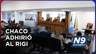 CHACO ADHIRIÓ AL RIGI  NOTICIERO 9 [upl. by Lady]