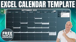 How To Make A Calendar In Excel 2024 For Unlimited Years From Scratch  Free Template [upl. by Neryt713]