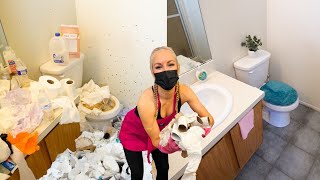 Miami’s Grimiest Bathroom Makeover SATISFYING [upl. by Akired299]