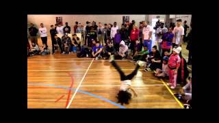 King of The BBoys 6 2012 BGirl Terra vs Tornado Quarter Final [upl. by Akiria]