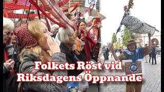 FOLKETS RÖST  vid RIKSDAGENS ÖPPNANDE 10 September 2024 [upl. by Aia588]