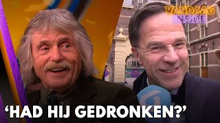 Vandaag Insidetafel ziet verjaardagsboodschap Mark Rutte voor Johan Had hij gedronken [upl. by Yenahc2]