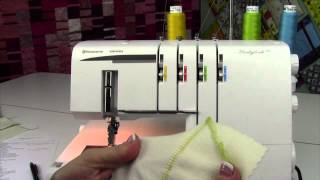 Husqvarna Viking S21 Serger 24 Flatlock [upl. by Ennaid107]