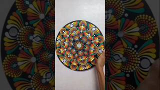 Dot mandala art work transition vedio art artist mandala mandalaart [upl. by Calabrese]