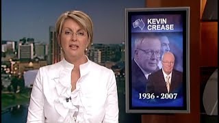 2007 Seven News reports the death of Kevin Crease [upl. by Anerdna]