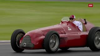 Kimi Räikkönen driving the quotAlfettaquot in Silverstone [upl. by Lemyt110]