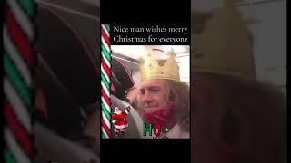 Burger king guy says merry Christmas to everyone on the plane [upl. by Arahsak3]