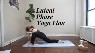 Luteal Phase Yoga Flow  20Minute Quick Yoga for Slowing Down [upl. by Warrick253]