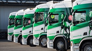 Green logistics VERBIO converts truck fleet to BioCNG BioLNG and biodiesel [upl. by Nohsyar]