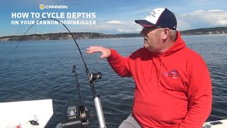 How to Cycle Depths on Downriggers  Cannon Depth Cycling [upl. by Ramma]