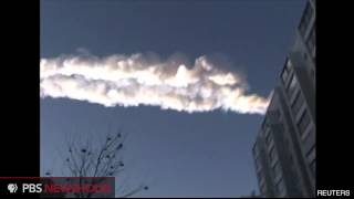 Meteor Blows Out Windows and Injures Hundreds in Siberia [upl. by Enicnarf]