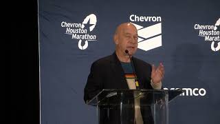 Mayor Whitmire Speaks About 2024 Chevron Houston Marathon [upl. by Herrod]