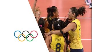 Brazil vs Russian Fed  Womens Volleyball Quarterfinal  London 2012 [upl. by Mcnally]