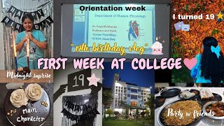 ORIENTATION WEEK quotDental editionquot📚⚕️🩺19th BIRTHDAY VLOG🌺🎂💅UNI VLOG🌸MAIN CHARACTER VIBES💙 [upl. by Lewis]