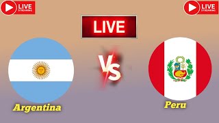 Argentina vs Peru live match score updates today  FIFA World Cup qualification CONMEBOL live 2024 [upl. by Fayette]