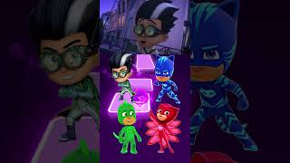 PJ Masks  Romeo 🆚 CatBoy 🆚 Gekko 🆚 Owlette X Dance Song Tiles Hop EDM Rush shorts [upl. by Corby]