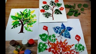 Print making drawing step by step Print making ideas at home for KVS students [upl. by Love]