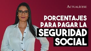 Porcentajes para pagar la seguridad social [upl. by Ades889]